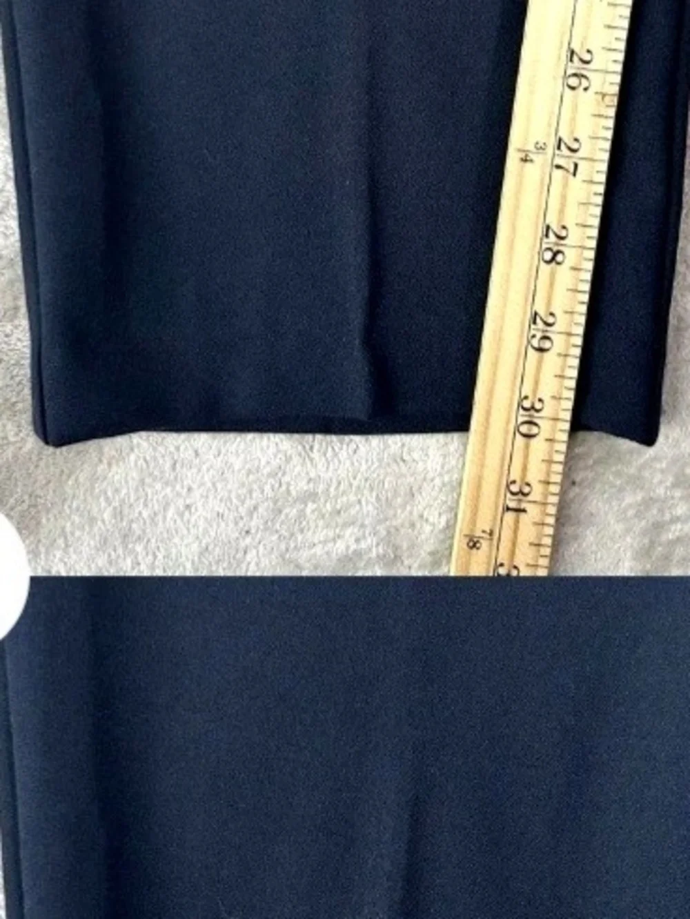 Banana Republic Men's Navy Dress Pants - Classic Straight Fit W/Strings 36x30